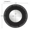 Sailor's Knot Black Round Mirror, by Uttermost, 51.25" width x 51.25" height x 2.5" depth thumbnail 3