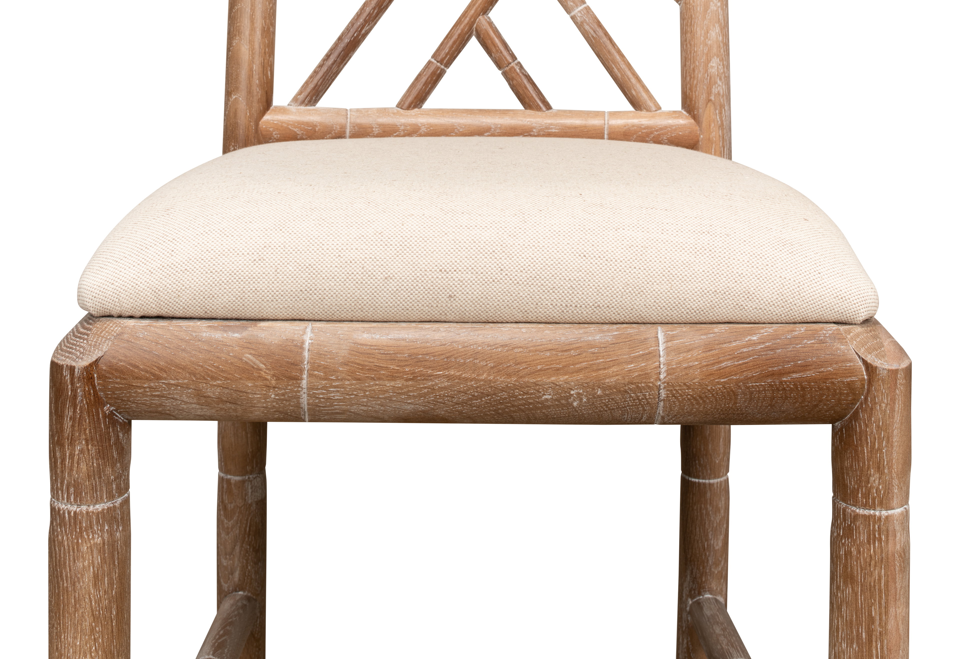Brighton Bamboo Side Chair, Dining Chair by Sarreid, 17" length x 22" width x 39" height View 12