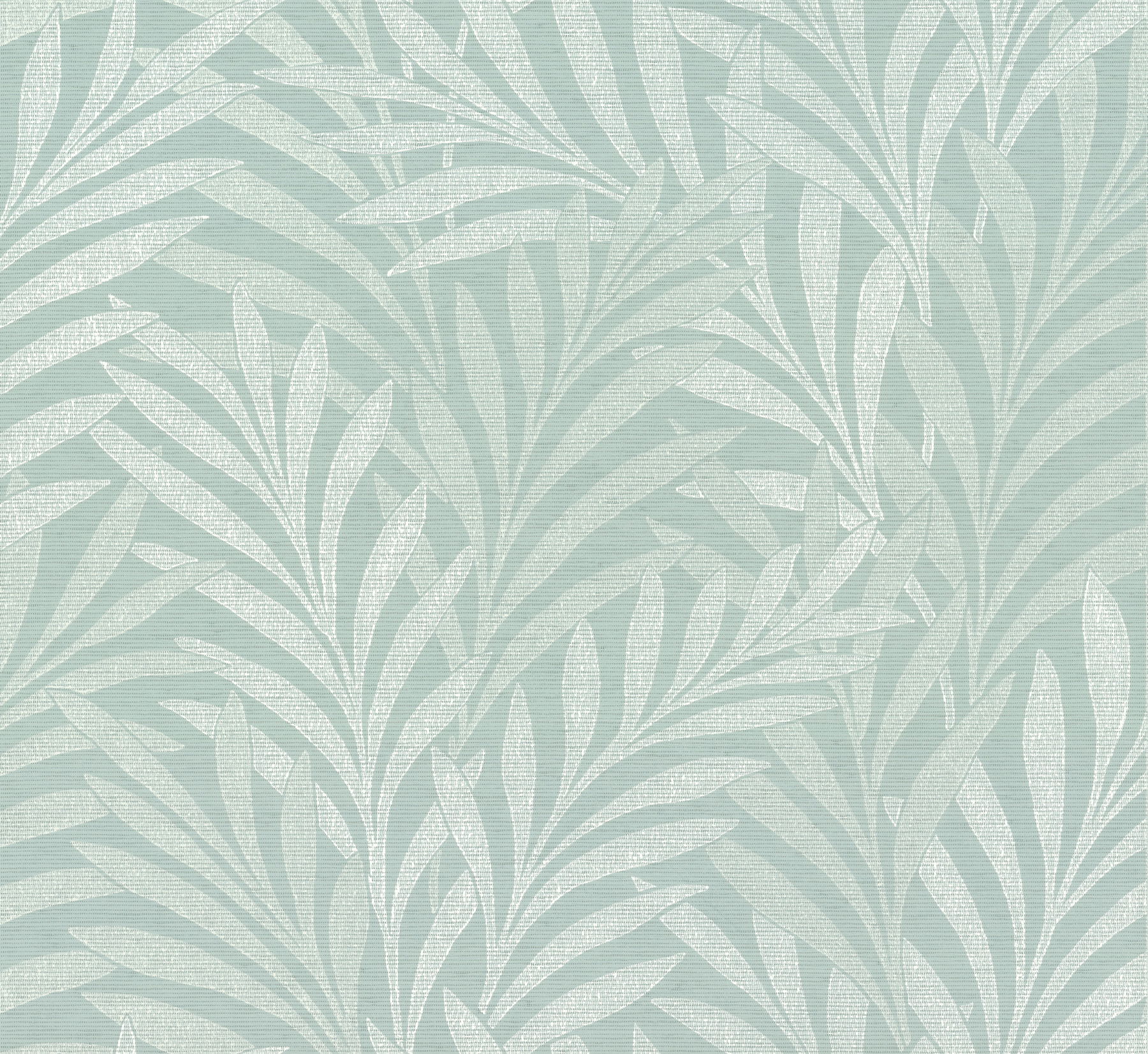 Tea Leaves Stripe Blue Wallpaper large image 