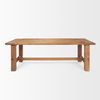 Stetson 94.5' Rectangular Natural Brown Wood Dining Table thumbnail 4