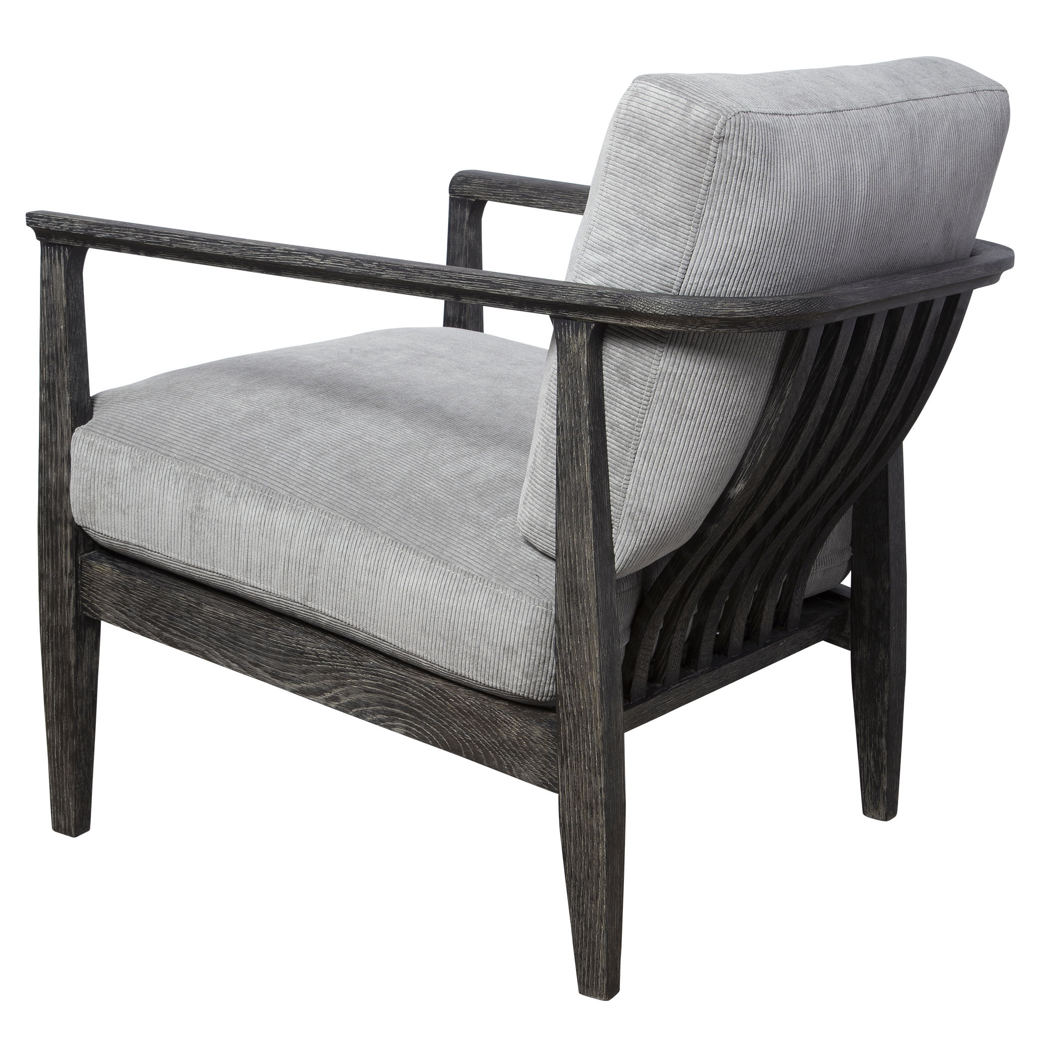 Brunei Modern Gray Accent Chair large image 