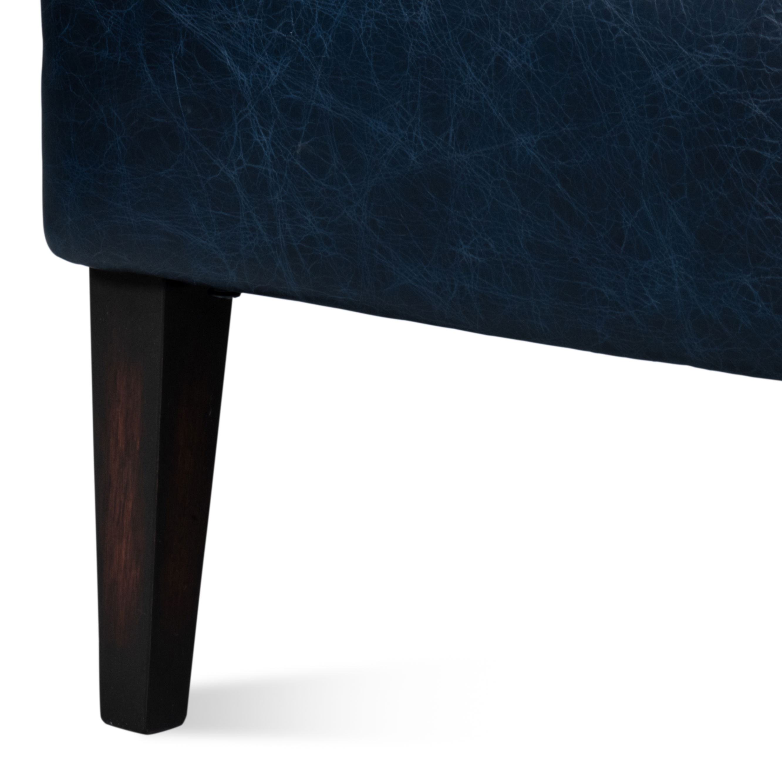 Drake Distilled Leather Chair, Blue large image 