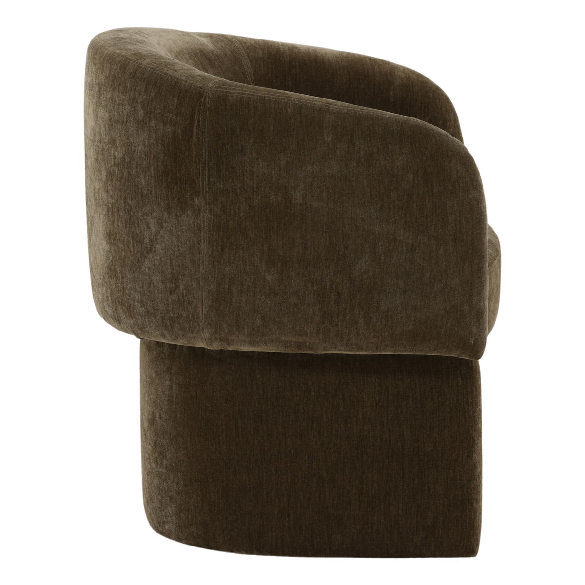 Ynes Dining Chair Olive, by Dovetail, 25.4" width x 30" height x 24.6" depth View 3