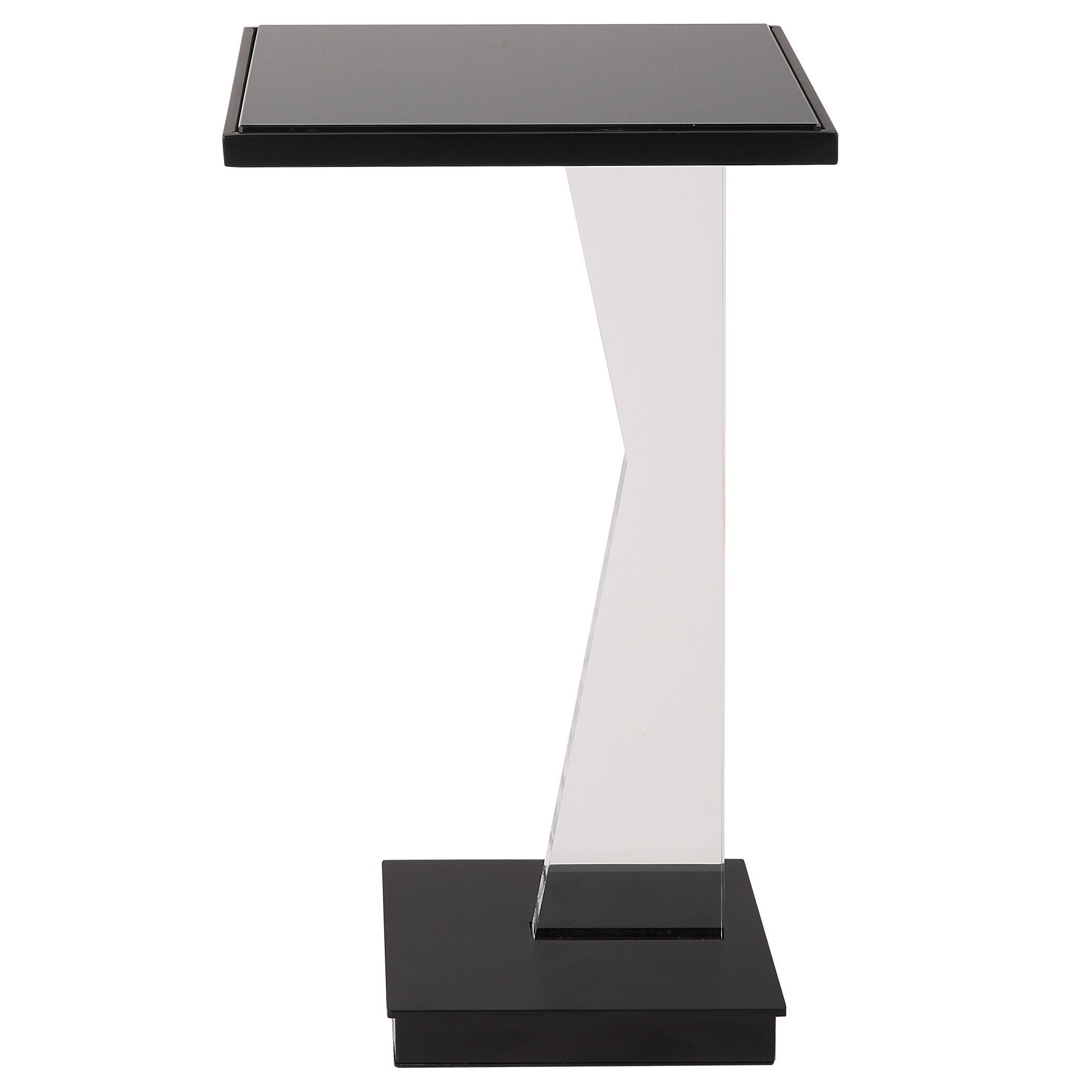 Angle Contemporary Accent Table, Furniture by Uttermost, 12.5" width x 22.75" height x 9.62" depth View 1