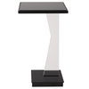 Angle Contemporary Accent Table, Side & End Table by Uttermost, 12.5" width x 22.75" height x 9.62" depth thumbnail 1