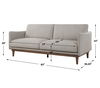 Freefall Gray Ceruse Sofa, Furniture by Uttermost, 83" width x 33" height x 36.25" depth thumbnail 3
