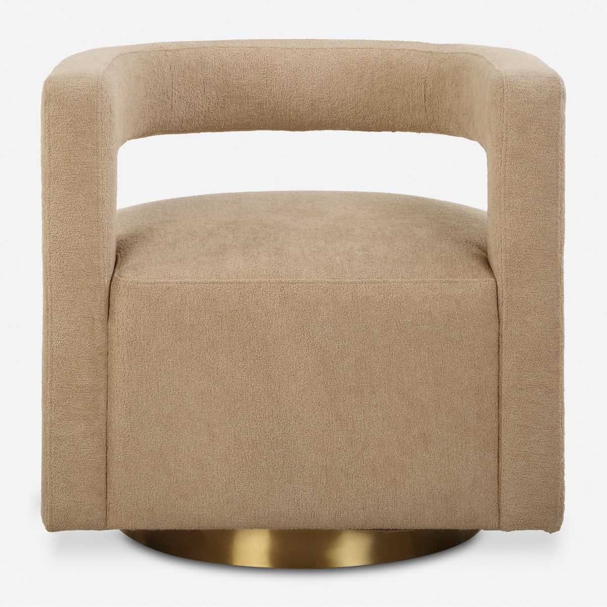 Grounded Modern Swivel Chair, Accent Chair by Uttermost, 28" width x 28" height x 30" depth View 1