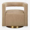 Grounded Modern Swivel Chair, Accent Chair by Uttermost, 28" width x 28" height x 30" depth thumbnail 1