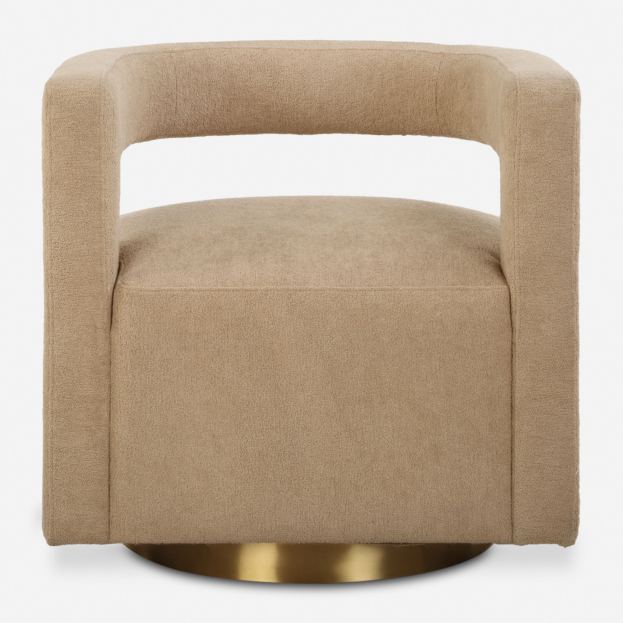 Grounded Modern Swivel Chair, Furniture by Uttermost, 28" width x 28" height x 30" depth View 1