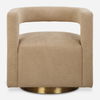 Grounded Modern Swivel Chair, Furniture by Uttermost, 28" width x 28" height x 30" depth thumbnail 1