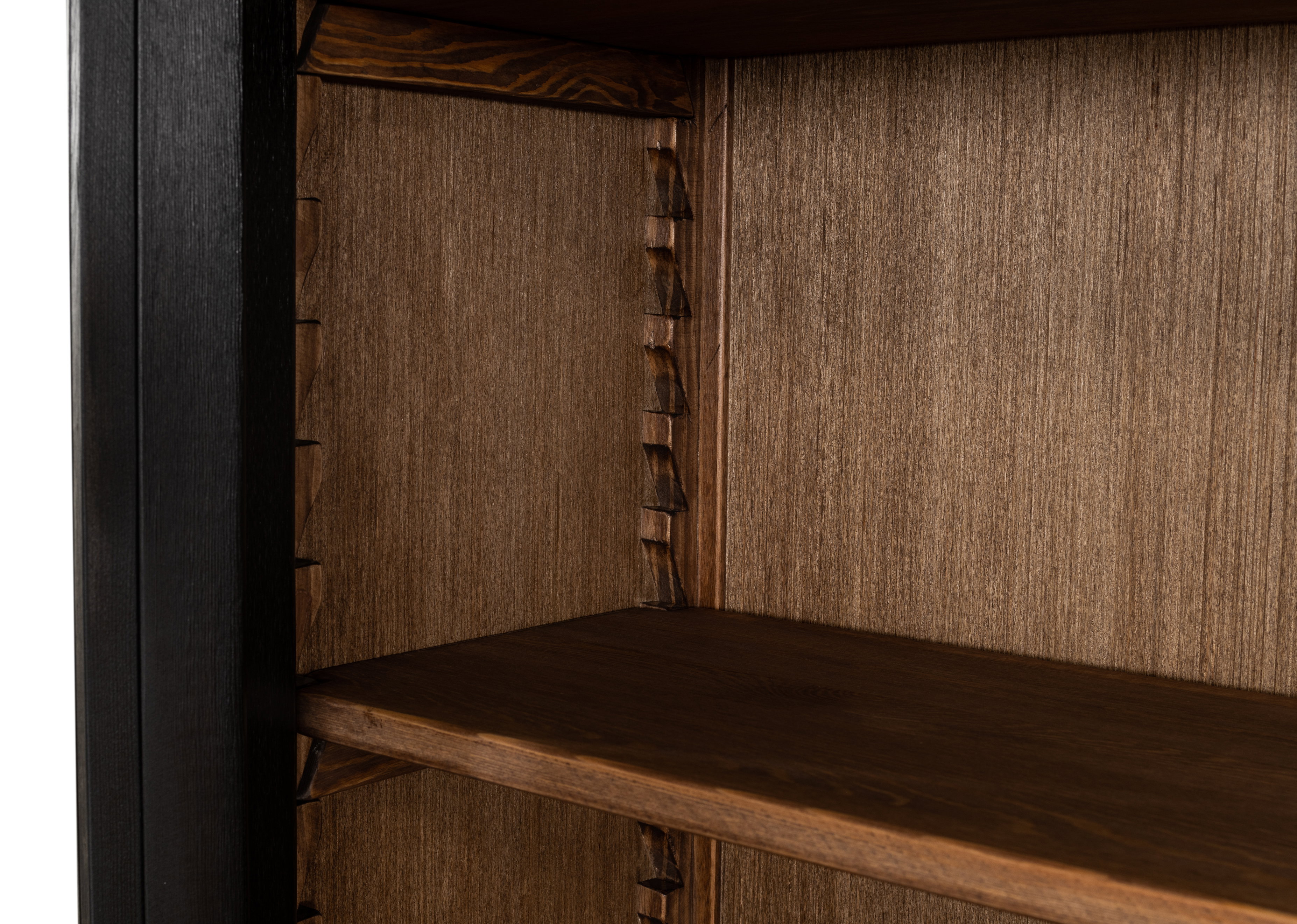 Beacon Hill Display Case, Ebony, Shelving & Bookcase by Sarreid, 88" length x 17" width x 85" height View 11