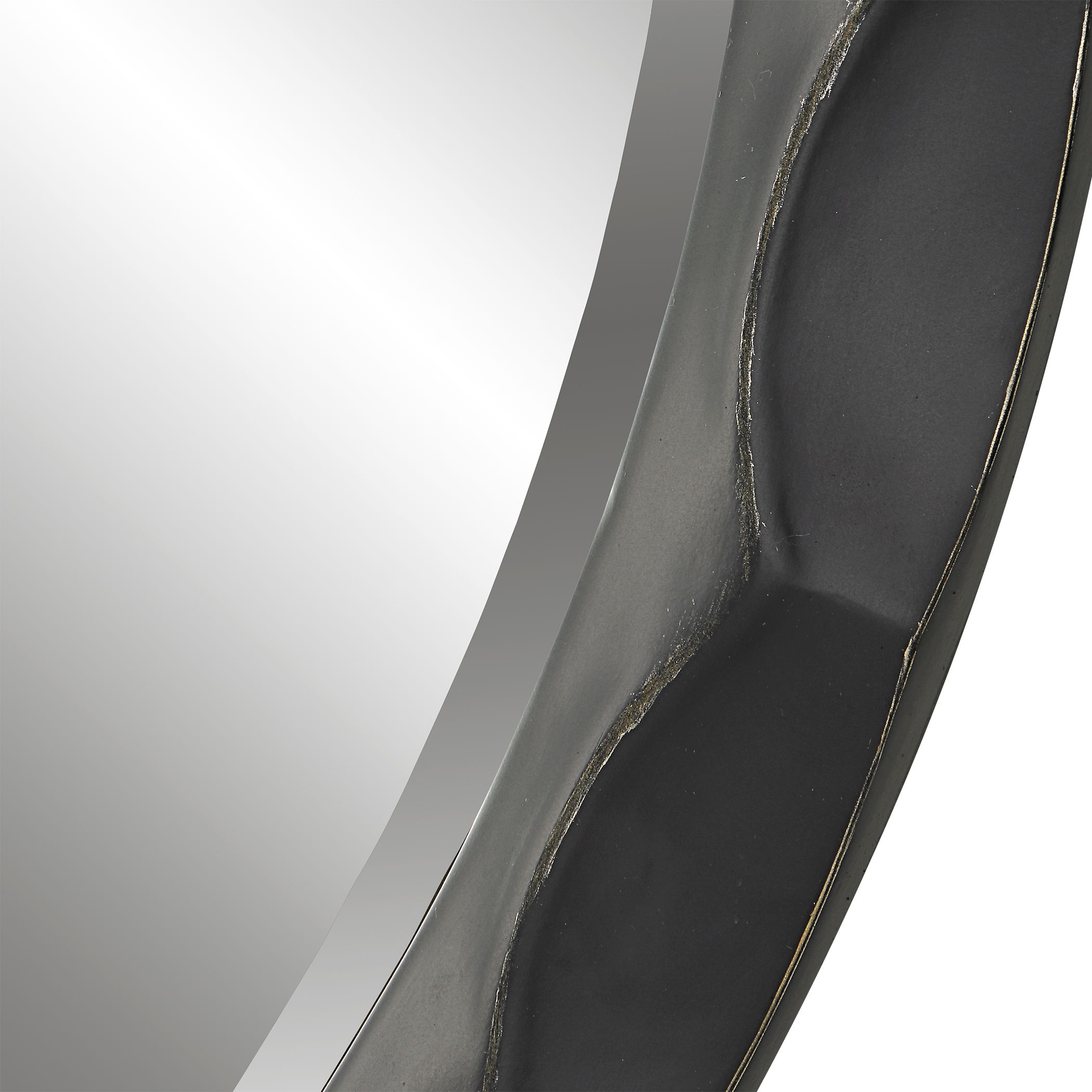 Scalloped Edge Round Mirror large image 