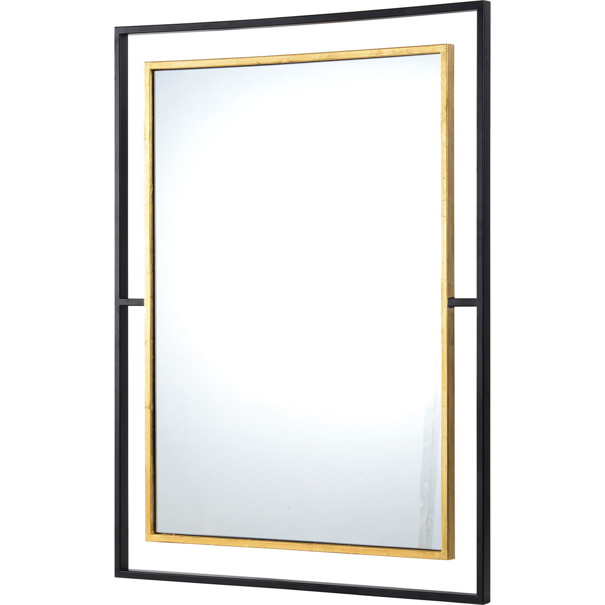 Gray Wall Mirror, by Renwil, 38" height x 1" depth View 2