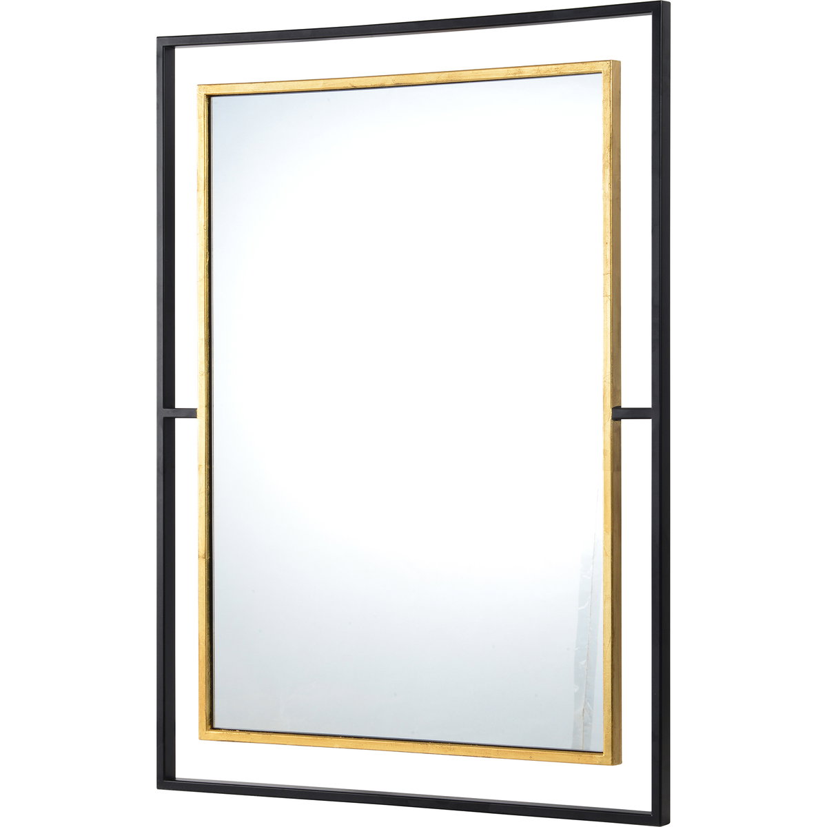 Gray Wall Mirror, by Renwil, 38" height x 1" depth View 2