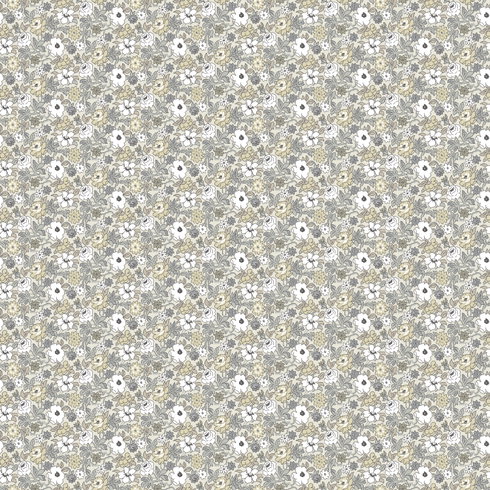 Floral Ditzy Vine Grey Peel & Stick Wallpaper