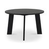 Delta Round Outdoor Dining Table Black, Outdoor Table by Moe's Home, 3'11" width x 2'6" height x 3'11" depth thumbnail 2