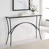 Alayna Black Metal & Glass Console Table 3 Alayna Black Metal & Glass Console Table thumbnail 3