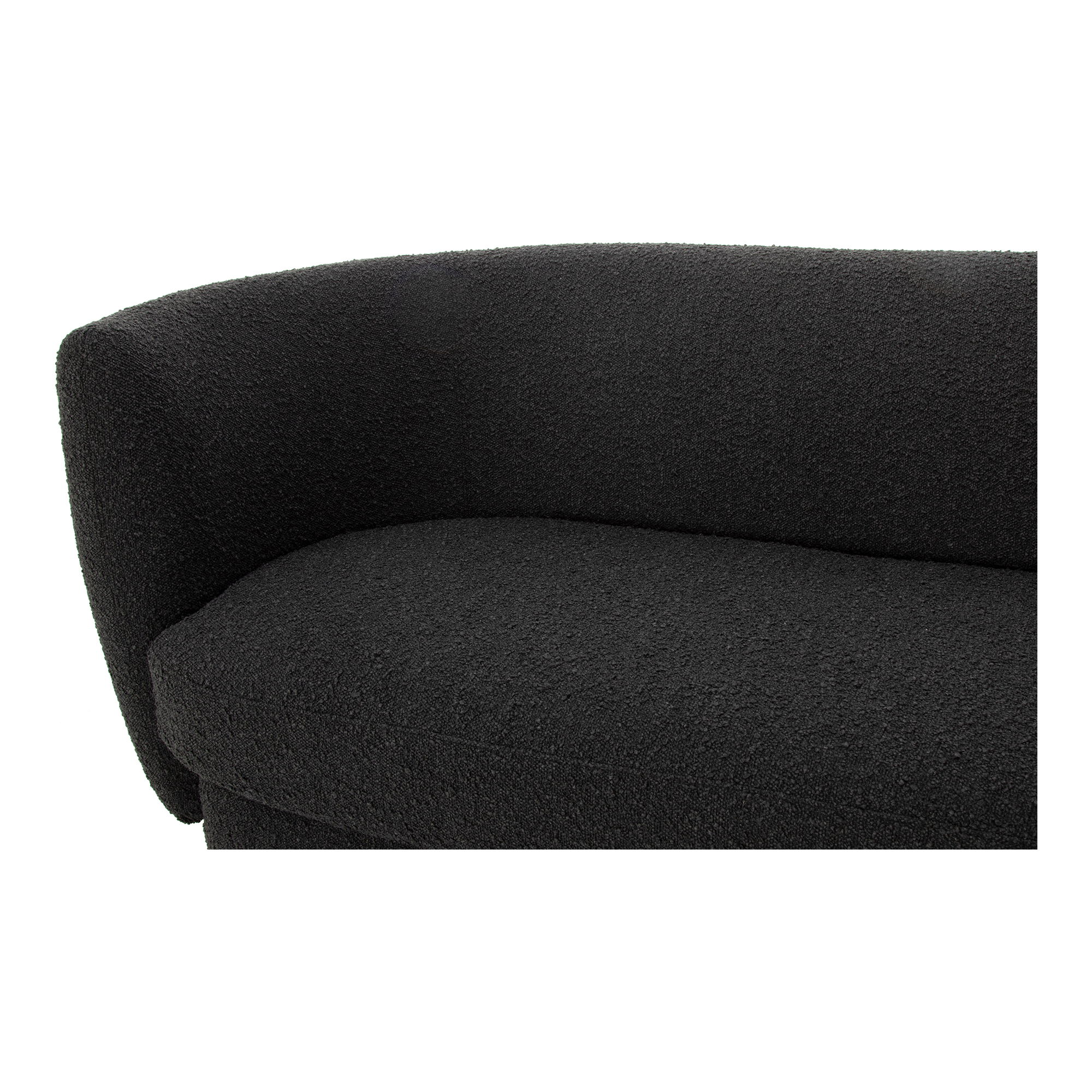 Koba Sofa Maya Black, Sofas & Sectional by Moe's Home, 83.75" width x 29.5" height x 33.75" depth View 6