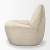 Beverly Beige Chenille Accent Chair, by Mercana, 26.38" length x 32.68" width x 31.5" height thumbnail 4