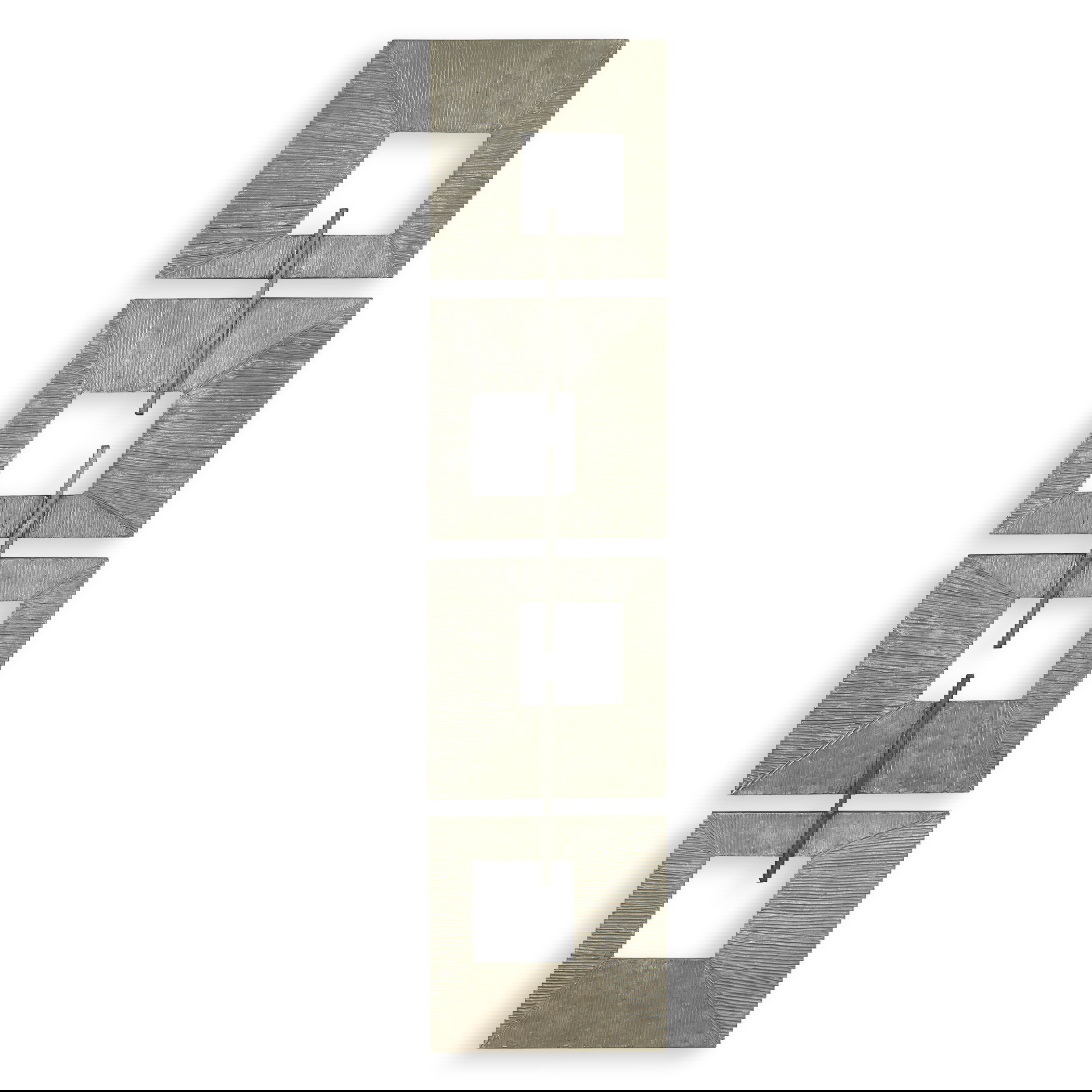 Linked Champagne Metal Wall Decor large image 