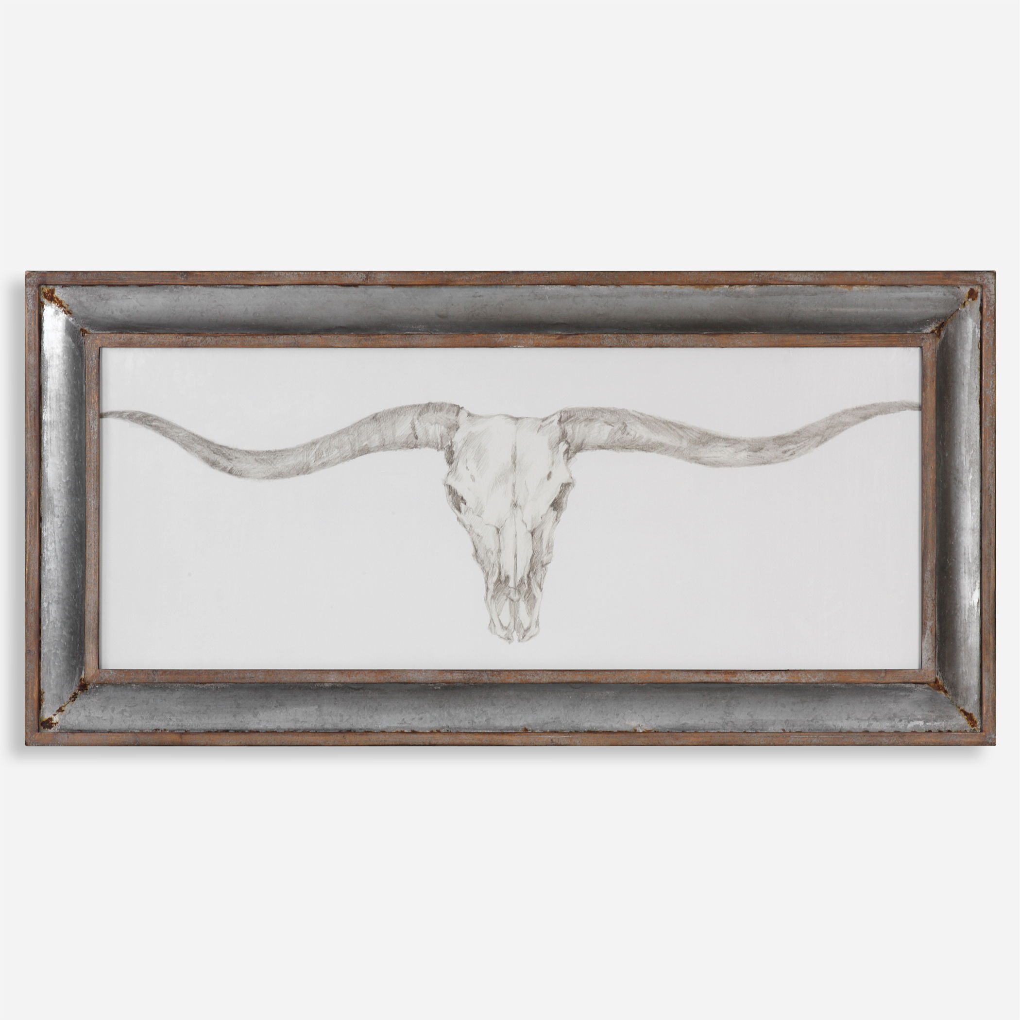 Western Skull Mount Print large image 
