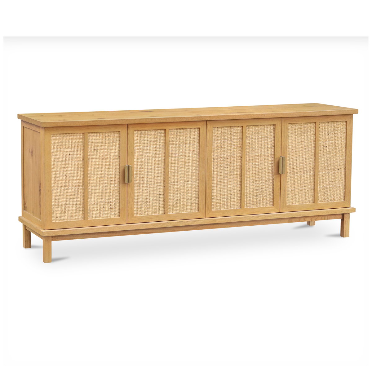 Seymour Sideboard Natural, Cabinets & Sideboard by Moe's Home, 75" width x 30" height x 18" depth View 2
