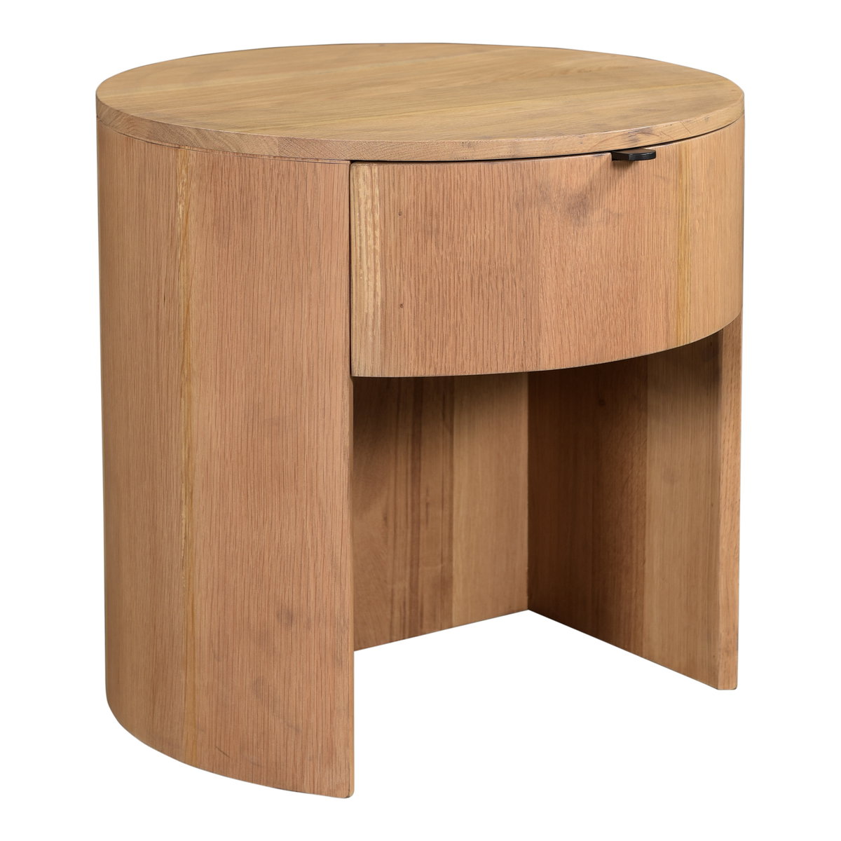 Theo One Drawer Nightstand Natural, by Moe's Home, 19" width x 19" height x 19" depth View 2