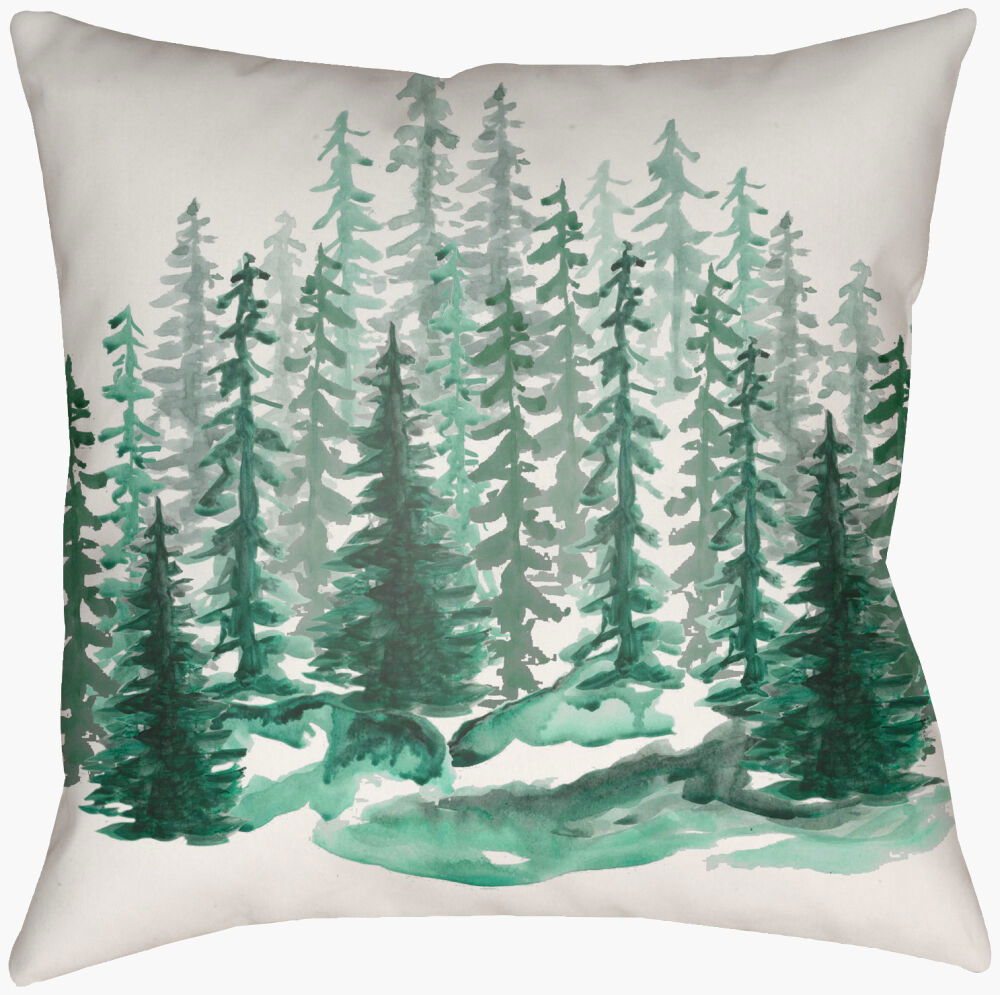 Lodge Cabin Accent Pillow, Decorative Pillow by Surya, 16" length x 16" width