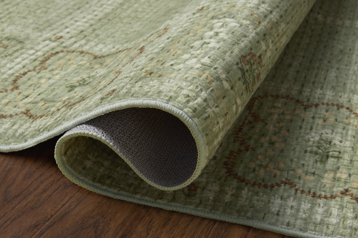 Rifle Paper Co. x Loloi Orchard Rug, 1'6" length x 1'6" width View 6