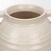 Tryna Large Beige with Matte Brown Ceramic Vase, by Mercana, 9.05" length x 9.05" width x 13.78" height thumbnail 10