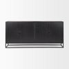 Sloan 80.0L x 17.0W x 36.0H Black Wood with Black Metal Frame Sideboard thumbnail 7