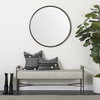 Sibyl 13x21 Black Fabric Striped and White Fringed Pillow Cover, Decorative Pillow by Mercana, 13" length x 21" width x 0.2" height thumbnail 2
