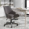 Aidrian Charcoal Desk Chair, Accent Chair by Uttermost, 22.5" width x 39" height x 25" depth thumbnail 2