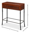 Botanical Leather Box On Stand, by Sarreid, 10" length x 2' width x 2'1" height thumbnail 13