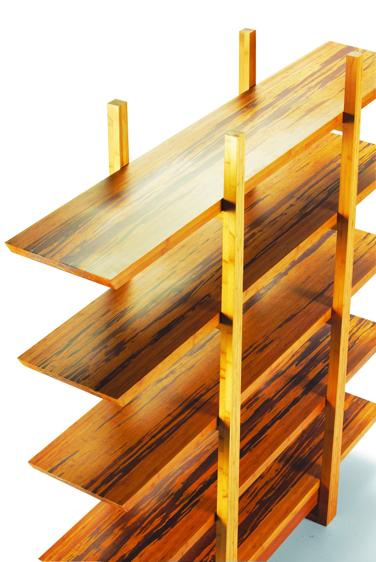 Magnolia Shelf, Exotic, Shelving & Bookcase by Greenington, 16" length x 66" width x 72" height View 3