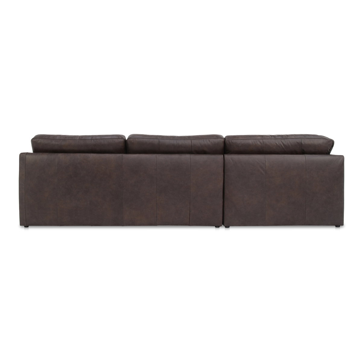 Thurlow Corner Modular Sectional Espresso Brown Leather, Sectional Sofa by Moe's Home, 123.1" width x 33" height x 123.1" depth View 3