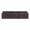 Thurlow Corner Modular Sectional Espresso Brown Leather, Sectional Sofa by Moe's Home, 123.1" width x 33" height x 123.1" depth thumbnail 3