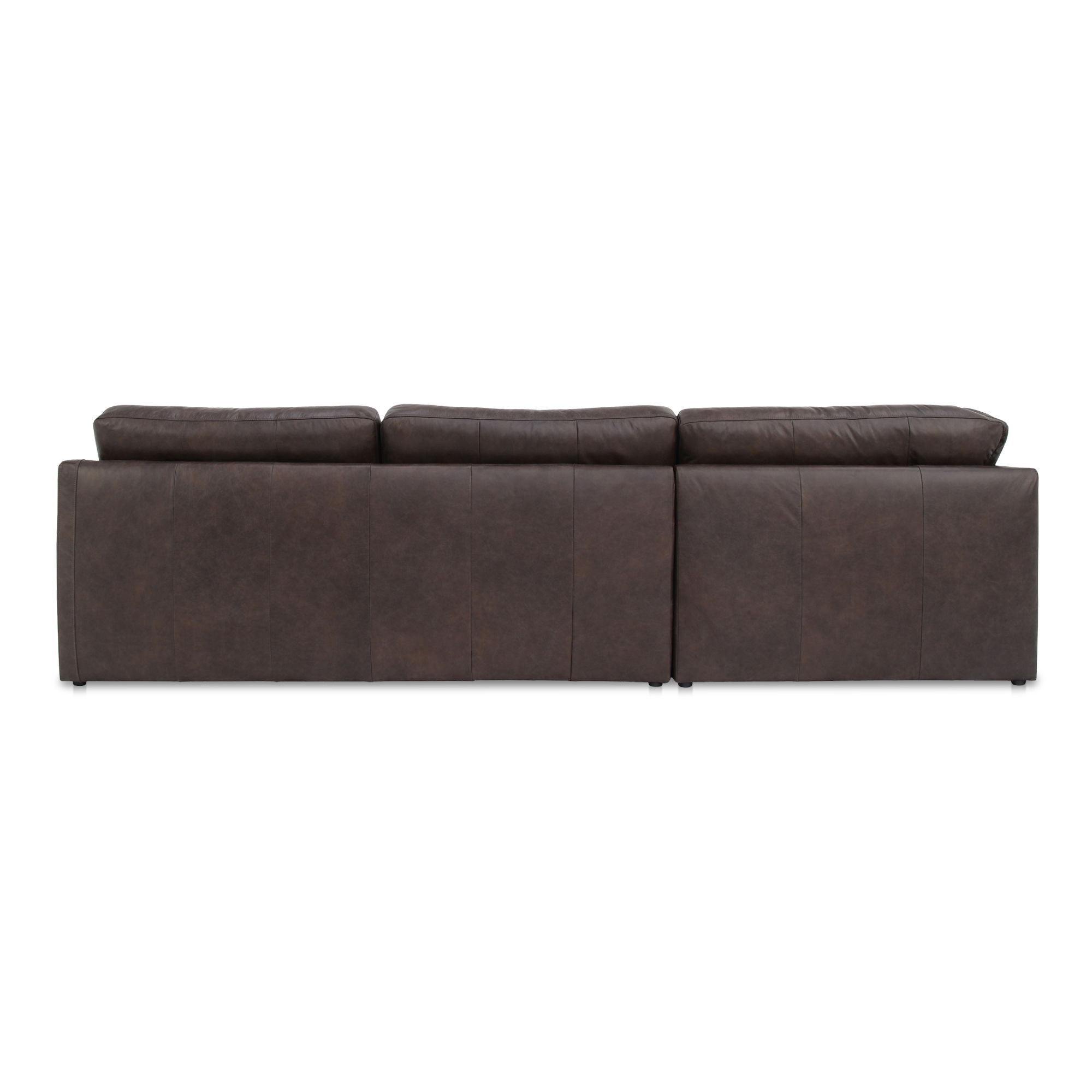 Thurlow Corner Modular Sectional Espresso Brown Leather large image 