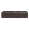 Thurlow Corner Modular Sectional Espresso Brown Leather thumbnail 2