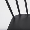 Colin Curved Back Dining Side Chair | Black Metal, Dining Chair by Mercana, 21.26" length x 21.26" width x 30.32" height thumbnail 13