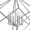 Euclid 6 Light Nickel Cube Pendant, Ceiling Light by Uttermost, 26" width x 30.25" height x 26" diameter x 26" depth thumbnail 3