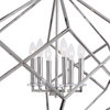Euclid 6 Light Nickel Cube Pendant, by Uttermost, 2'2" width x 2'6.25" height x 2'2" diameter x 2'2" depth thumbnail 3