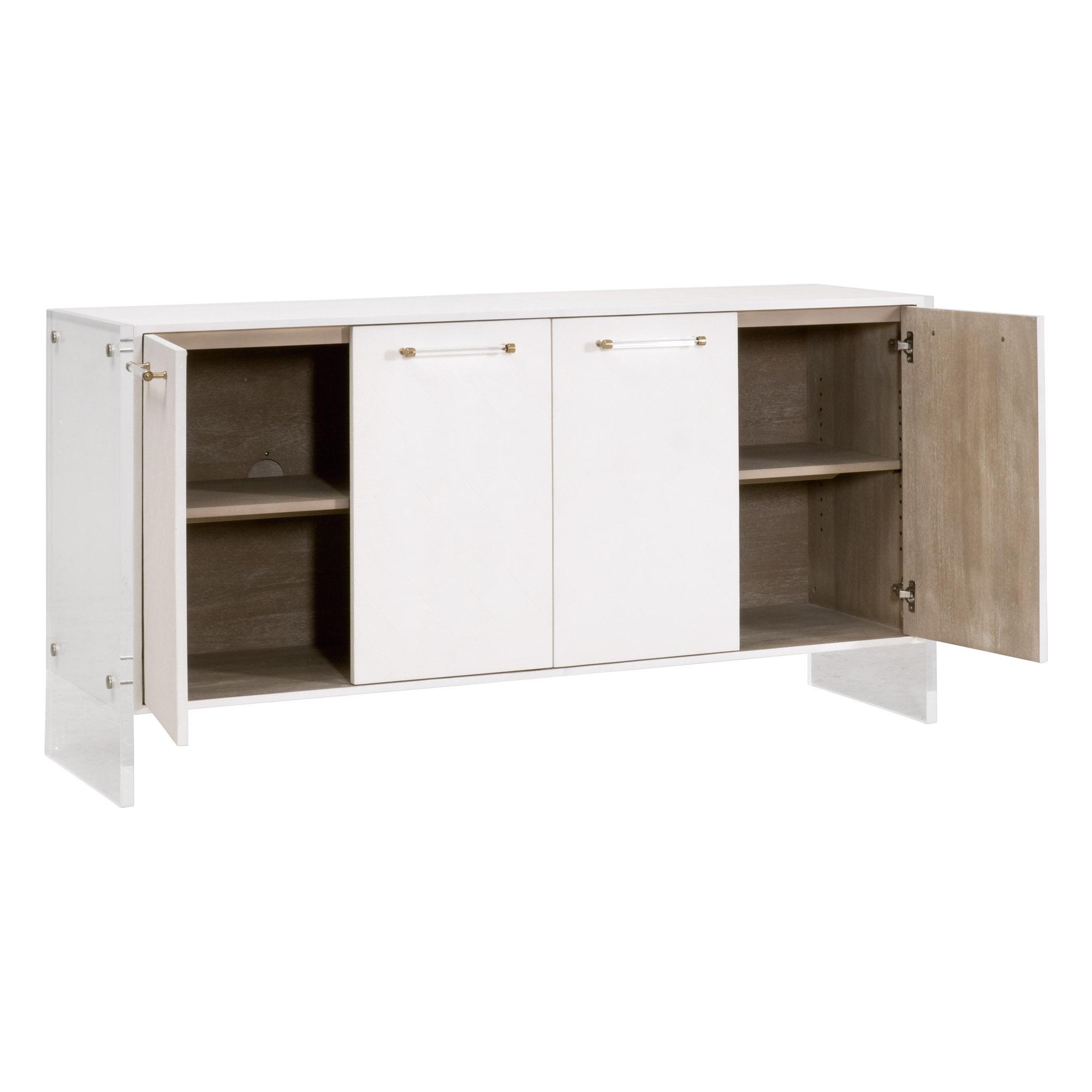 Sonia Shagreen Media Sideboard, Cabinets & Sideboard by Essentials for Living, 67" width x 34.5" height x 19" depth View 6