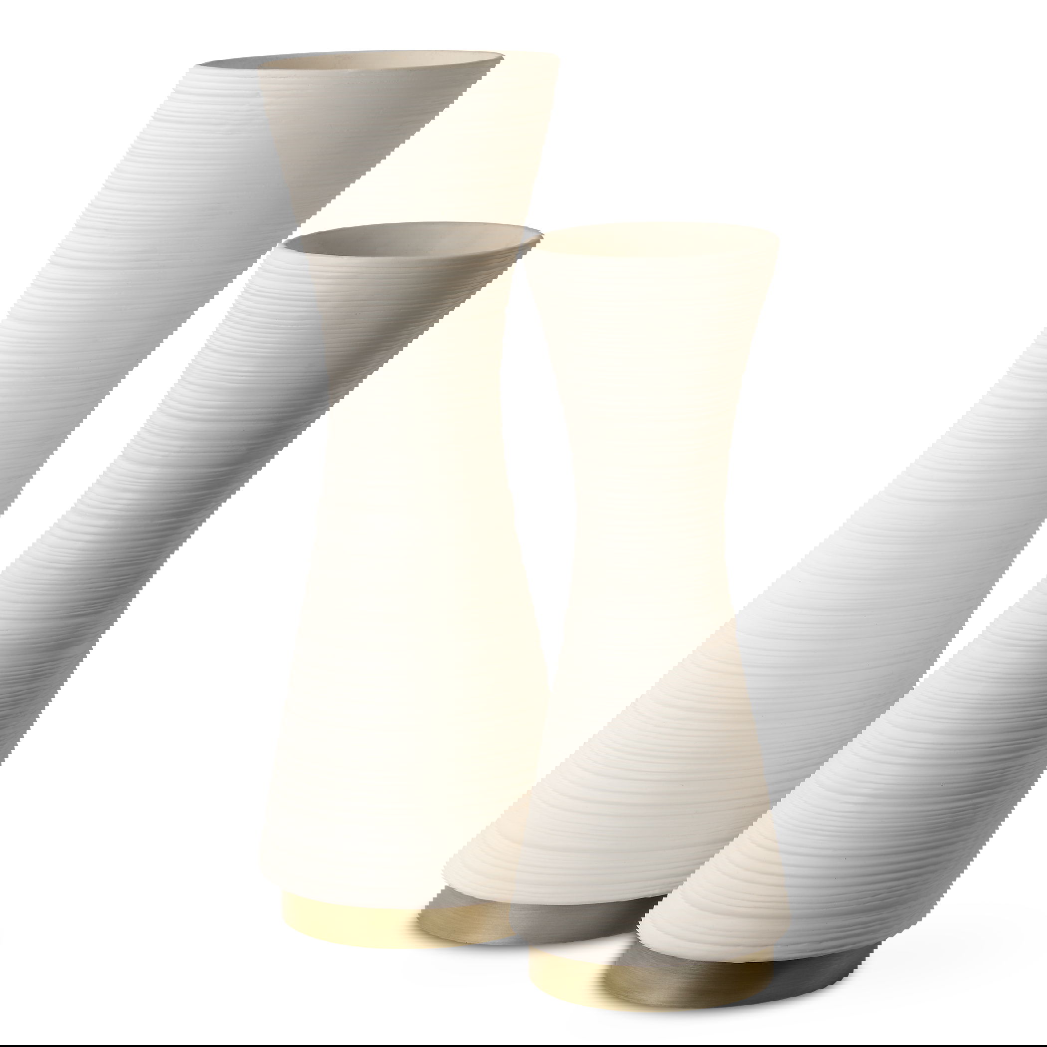 Ridgeline White Vases, S/2 large image 