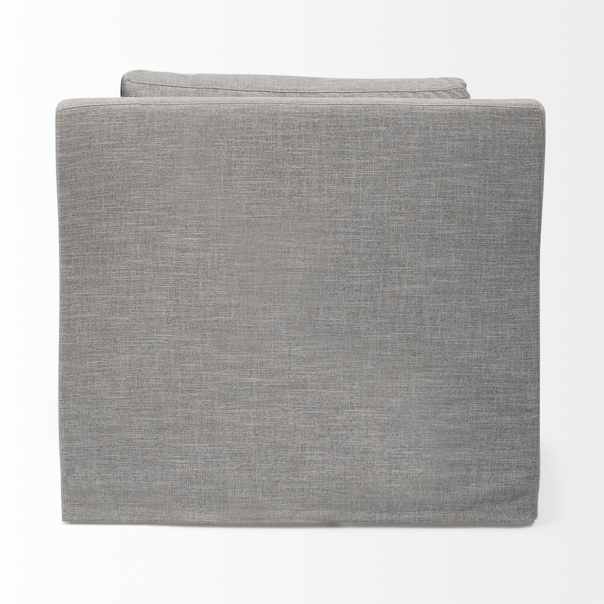 Denly III 38 X 38.25 X 34.5 Flint Gray Slipcover Upholstered Arm Chair, Accent Chair by Mercana, 38" length x 38.25" width x 34.5" height View 5