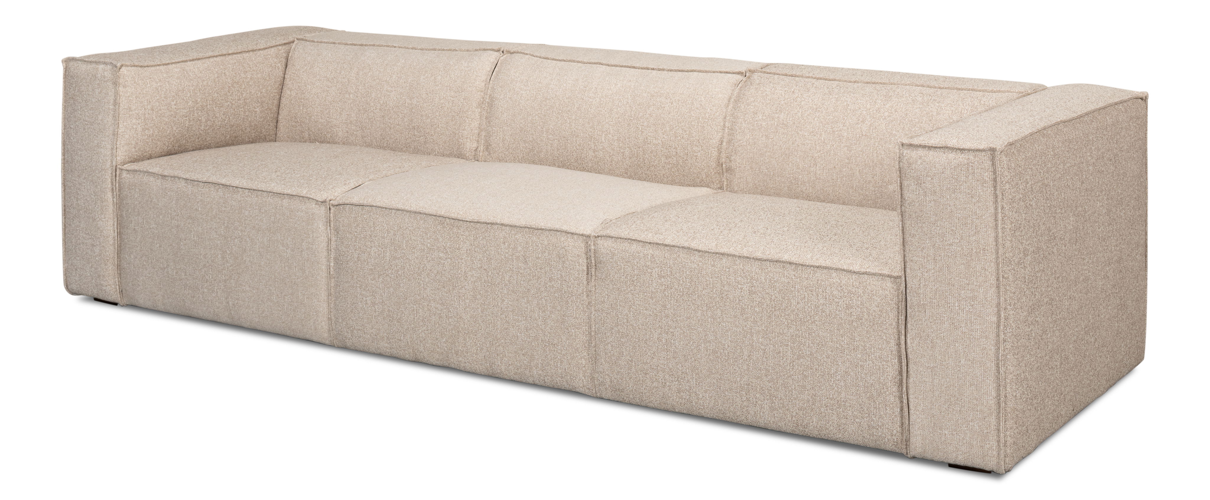 Miles Sofa, Fabric, Sofas & Sectional by Sarreid, 109" length x 39" width x 27" height View 1