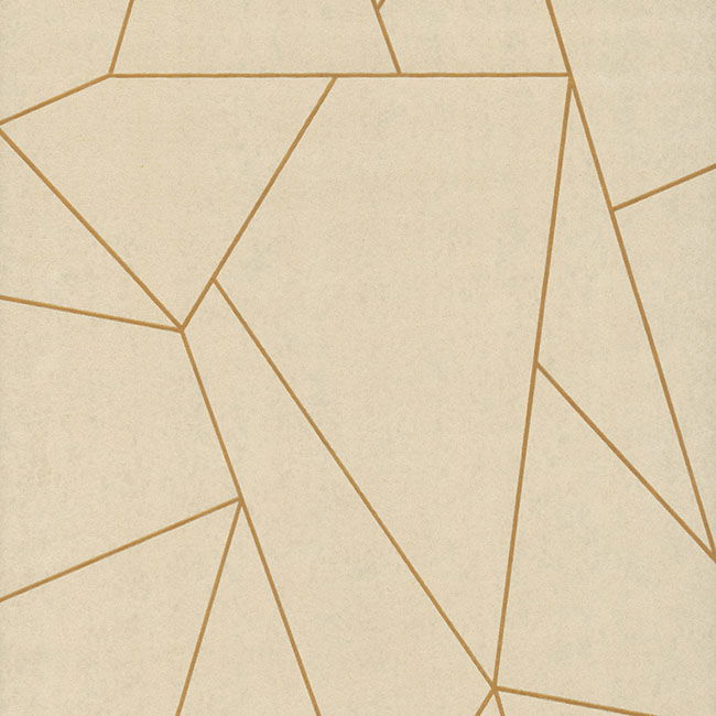 Nazca Almond & Gold Wallpaper