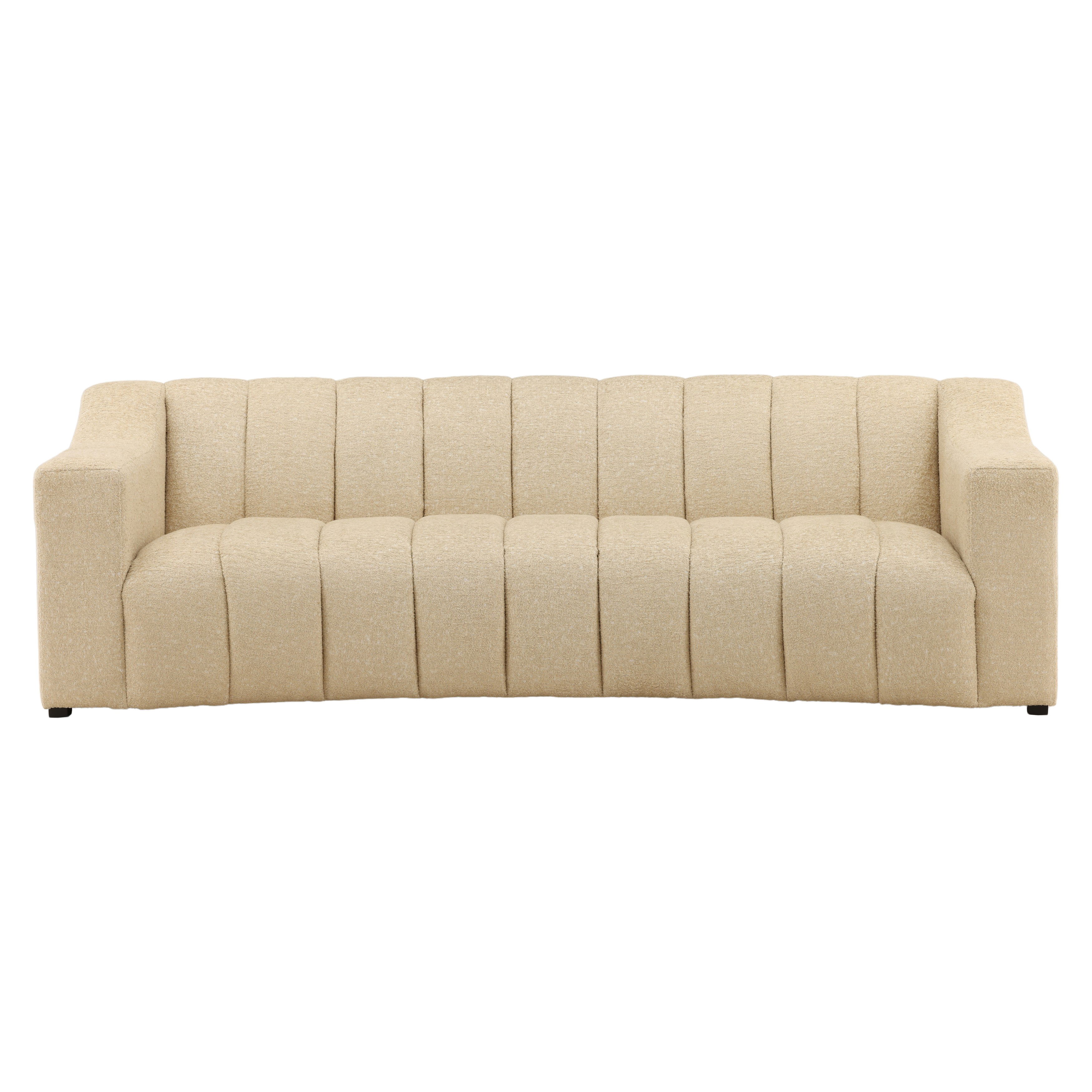 Mitzy Sofa Sand, Sofas & Sectional by Dovetail, 92.5" width x 29" height x 42.5" depth View 2