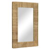 Highball Jute Rectangular Mirror, by Woven, 36.5" length x 24" width x 2" depth thumbnail 1