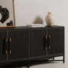 Mako Sideboard Black, Cabinets & Sideboard by Moe's Home, 76" width x 34" height x 18" depth thumbnail 9